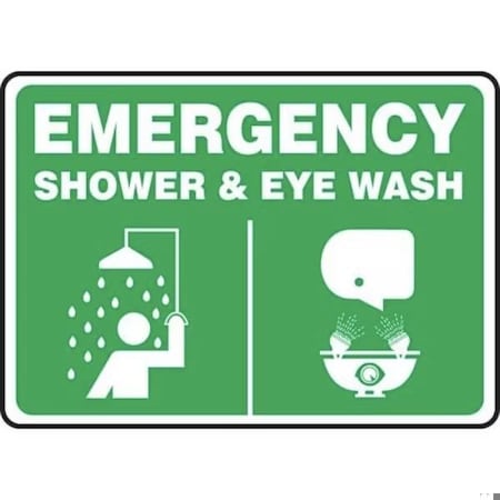 Accuform EMERGENCY SAFETY SIGN SHOWER MFSD930VS MFSD930VS